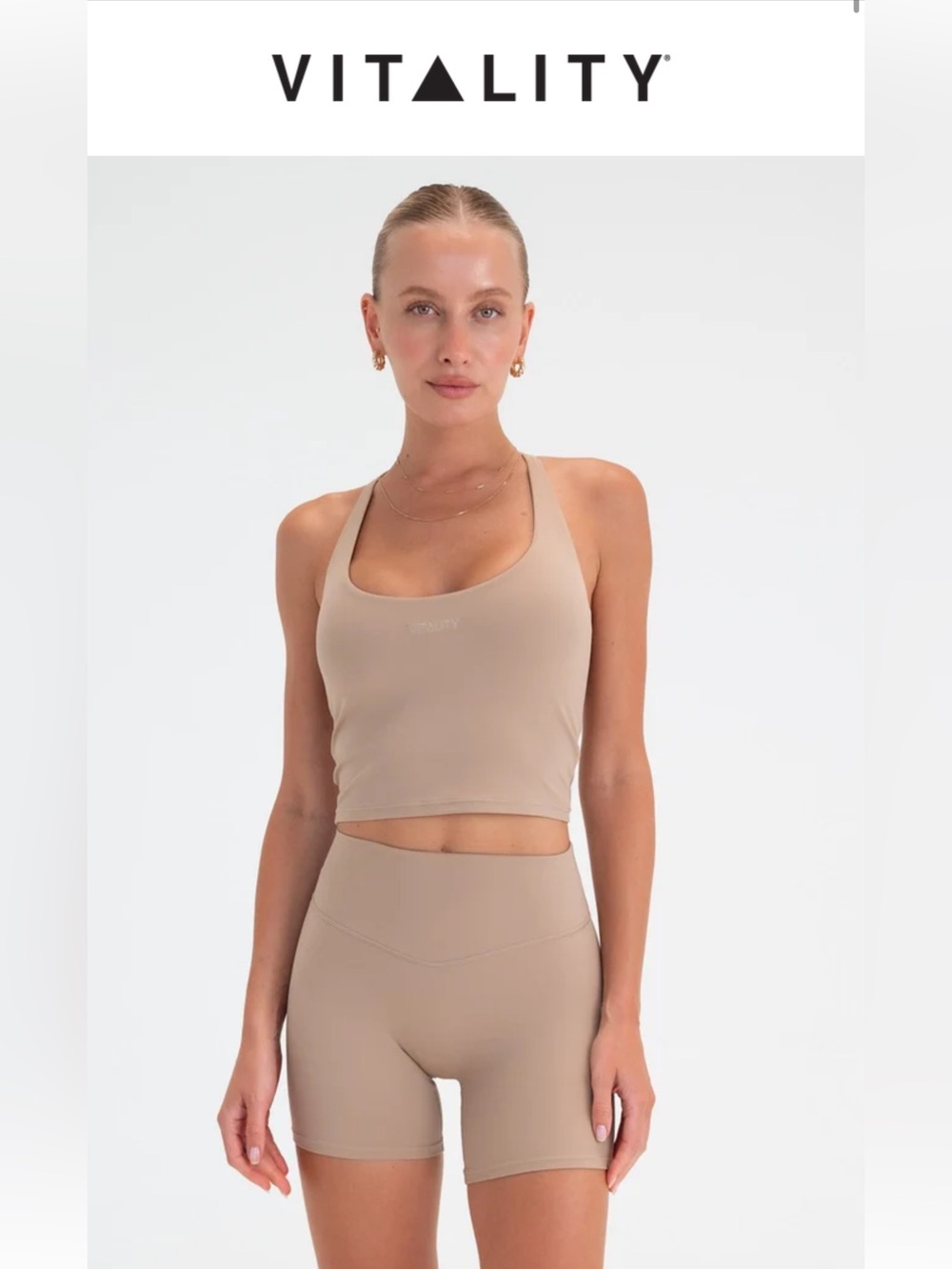 Vitality Cloud II Volley Short Khaki L - Picture 3 of 5